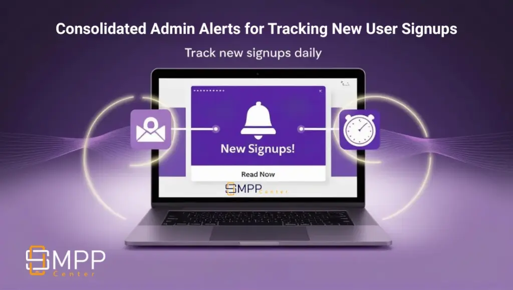 Consolidated Admin Alerts for Tracking New User Signups