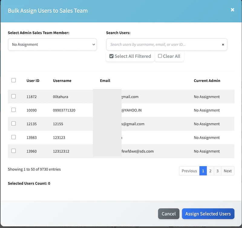Sales Team Bulk Assign Illustration