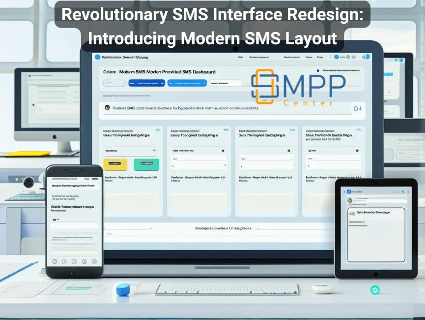 SMS Interface Redesign Illustration
