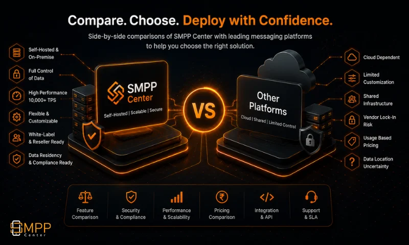 Compare SMPPCenter with other vendors