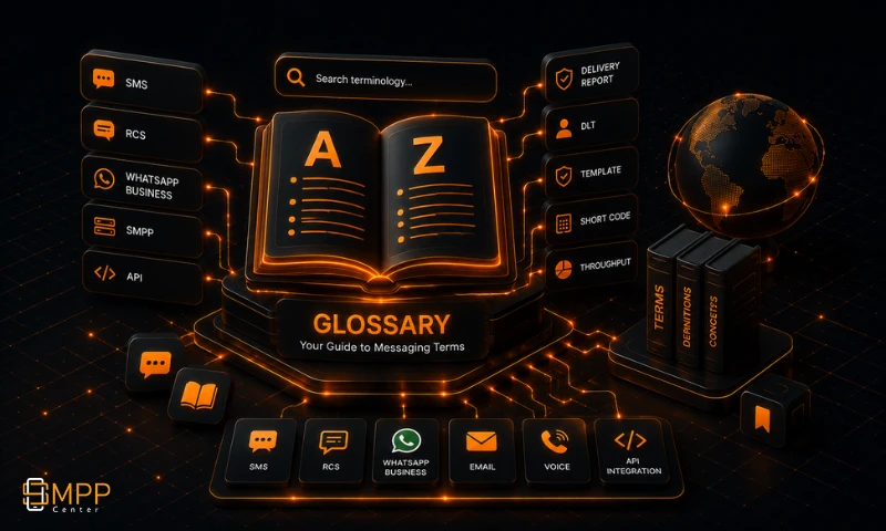 Illustration about SMPP and SMS Gateway Glossary