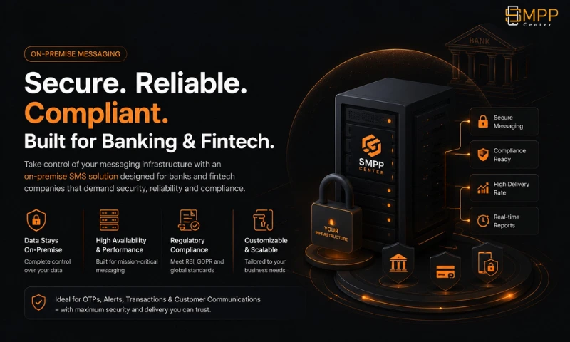 Illustration about On-Premise Messaging for Banking and Fintech