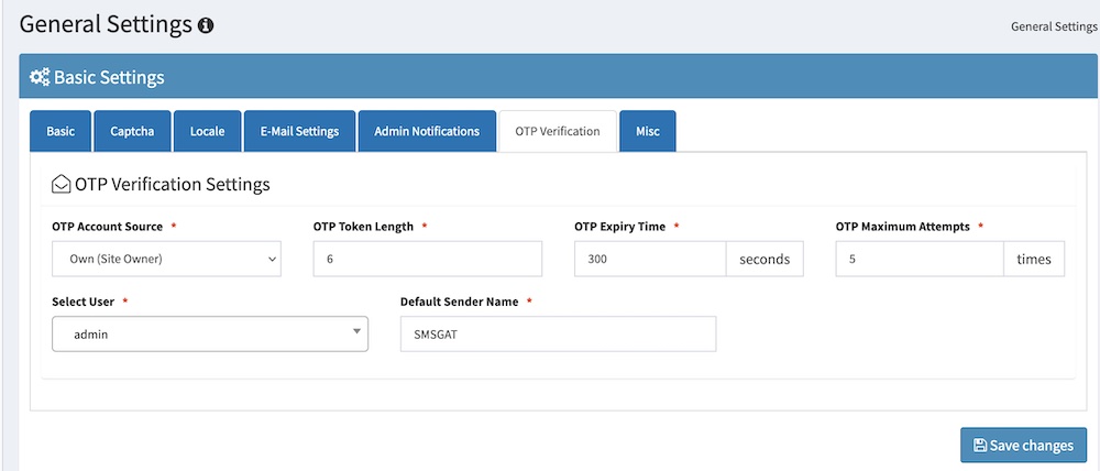 SMPP Center OTP Verification 1