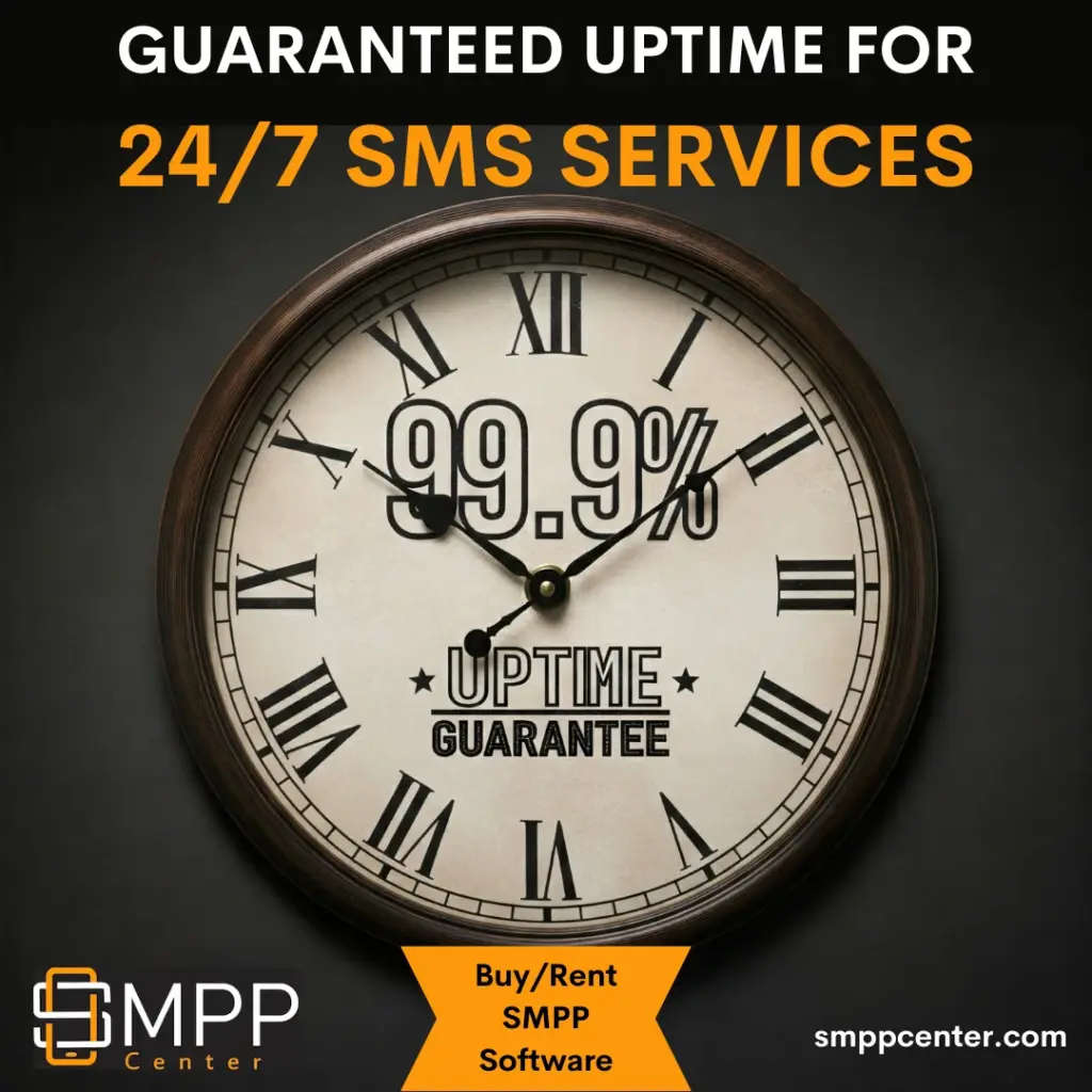 Guaranteed Uptime for 24/7 SMS Services